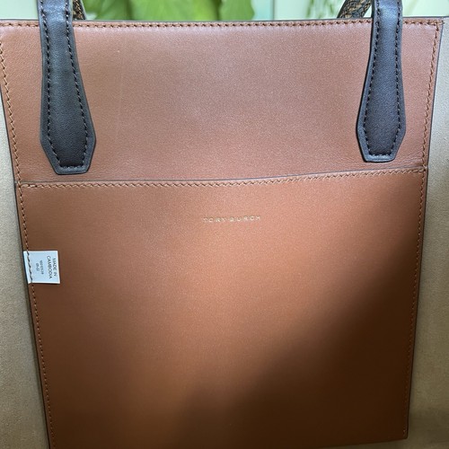 Tory Burch Blake Materialmix Tasche Leder Wildleder Schlange Kurio Braun Peitschenstich - Bild 15 von 15