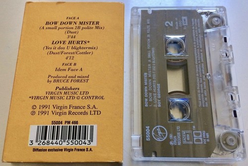 BOY GEORGE Bow Down Mister RARE '91 FRENCH ONLY CASSETTE-SINGLE Jesus Loves You - Picture 3 of 3