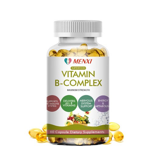 Vitamin B Complex Capsules B1 B2 B3 B5 B6 B7 B9 B12 General Wellness Supplements - Picture 11 of 13
