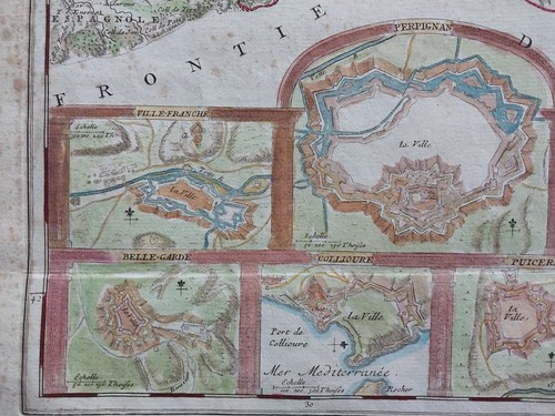 DESNOS Carte 1790 Départ Pyrénées Orientales Languedoc & Catalogne Espagne Spain - Bild 13 von 23
