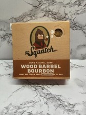Dr. Squatch Men's Natrual Soap w/Medium Grit Red Corn Wood Barrel Bourbon NIB