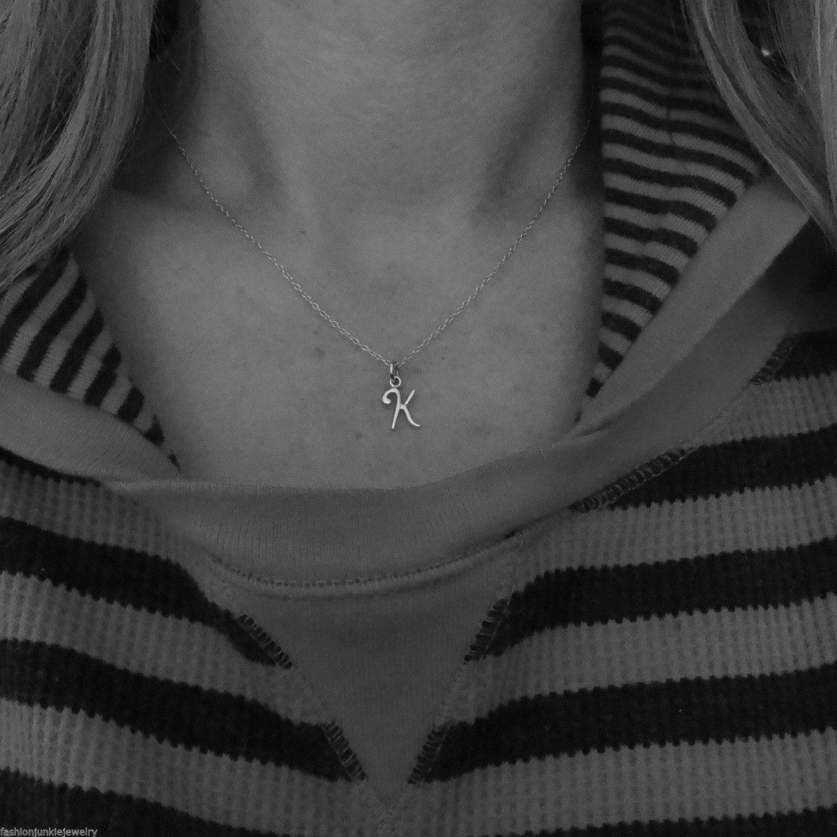 Ciondoli con iniziali in argento sterling 925 CZ - Italia