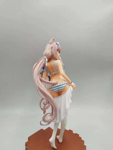 New 1/7 25CM Swimsuit Cat Girl Anime Figure statue PVC Toy with box - Picture 3 of 5