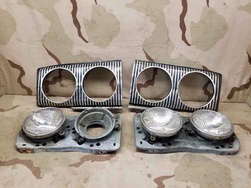 1967 Dodge Coronet R/T Right Left Head Light Lens Bucket Bezel OEM 67 MOPAR - Bild 4 von 9