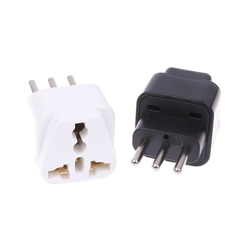 1 Piece UK/US/EU/AU To Italy Italian 3 Pin Travel Power Adapter Plug Socket - Photo 12/14