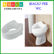 Rialzo alzata wc water per anziani disabili ausili da bagno 10 cm bianco 