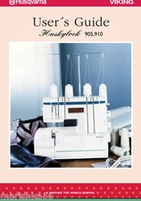 CD Husqvarna Viking Huskylock 905 910 Instruction Manual / Users Guide, PDF