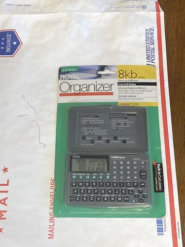 Royal Vintage 8 kb Pocket Electronic Handheld Personal Organizer DM2065 NEW - Picture 2 of 6