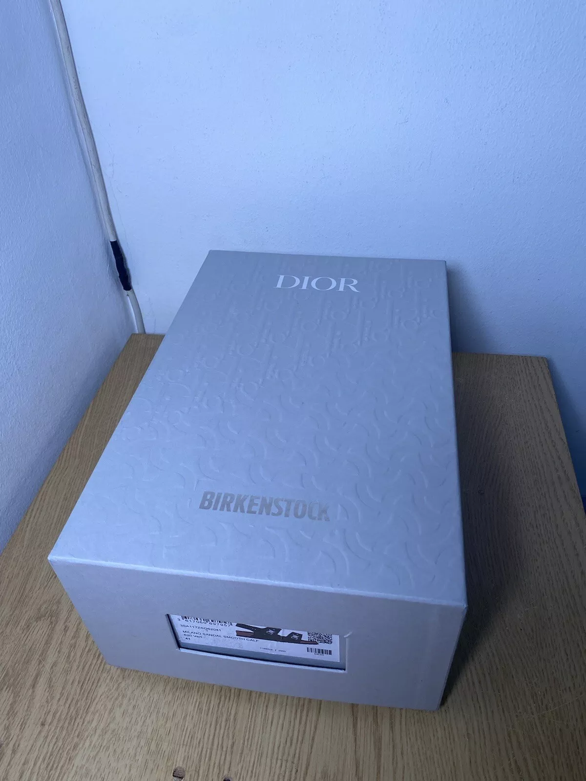 Sandales Dior Birkenstock boîte vide/papier tissu taille 41. 36cm 23cm 15cm