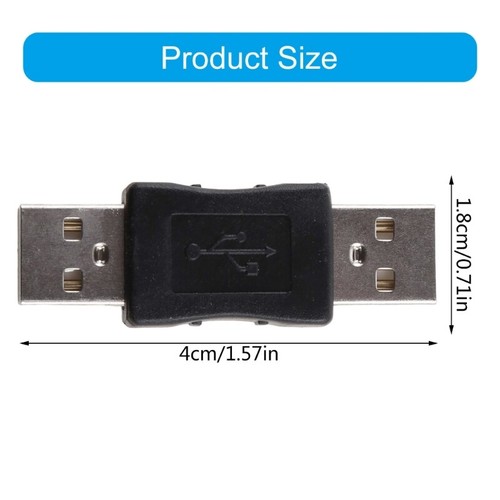 USB 2.0 Adapter Connector USB to USB 48Gbps Male to Male Converter for PC Laptop - Picture 8 of 8