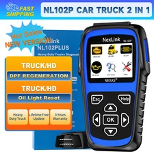 NEXAS NL102 Plus Diesel Heavy Duty Truck Diagnostic Scanner DPF Regen Oil Reset