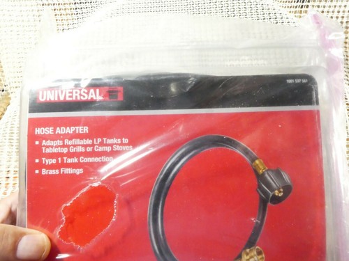 Universal Grill Stove 4ft Hose Adapter Brass Fittings 1001537561 SEE PHOTOS ! - Picture 5 of 6