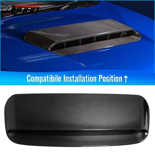 Carbon Engine hood Air Vent Cover For Subaru WRX STI VB 2022+ Bonnet Air Outlet - Picture 2 of 9