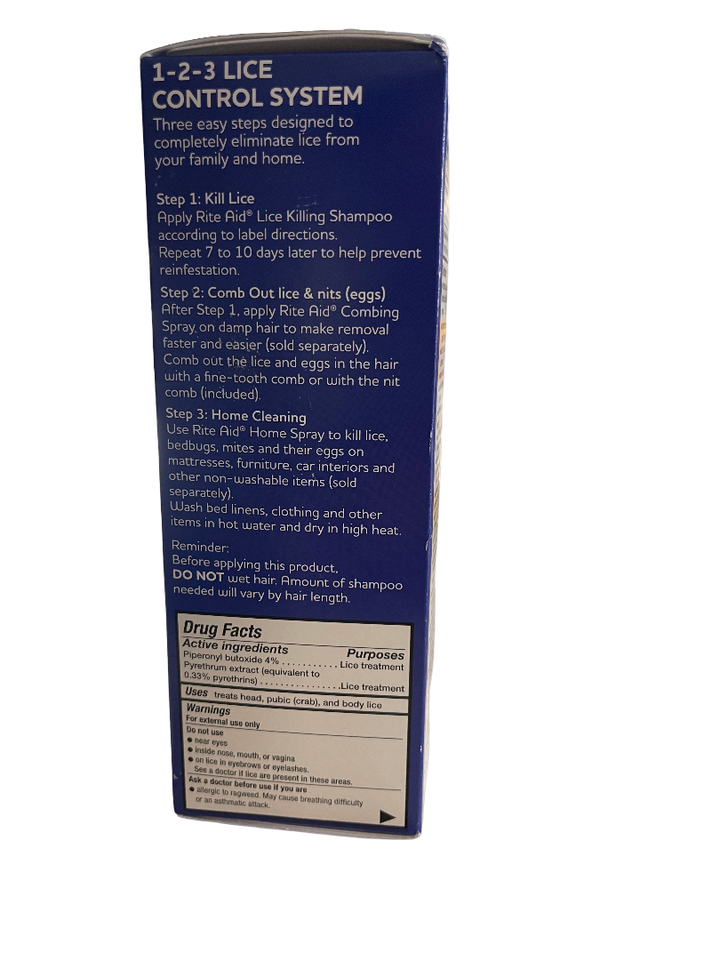 Jumbo 8 oz Rite Aid Lice Killing Shampoo for Human UseMax Strength exp 6/26 13z eBay