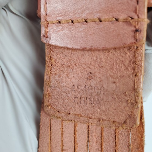 Cinturón Boho Calvin Klein Size Grande 35" Marrón Trenzado Tejido Cuero Tachonado Mujer - Imagen 8 de 11