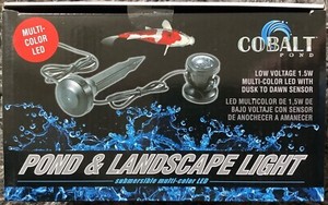 Cobalt Pond Low Voltage 1.5 Watts Multi-Color LED Dusk To Dawn Sensor - #16003