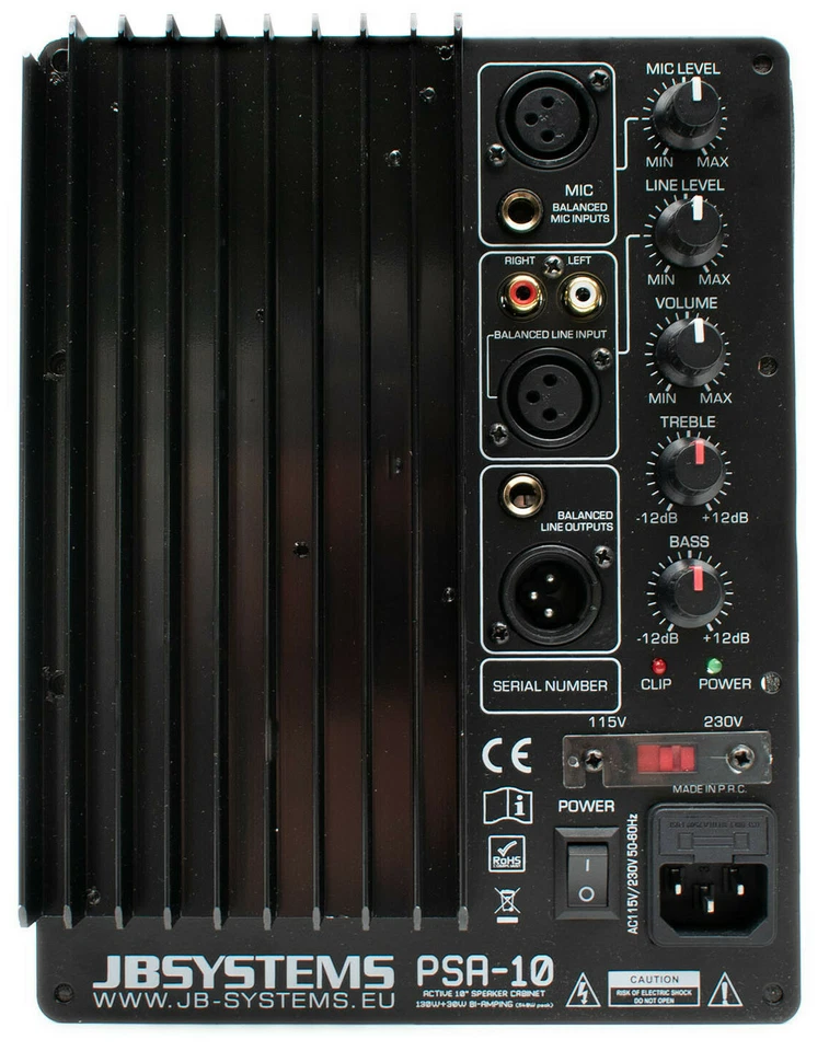 JB Systems Einbau Endstufe PA HIFI Aktivmodul Amp Amplifier 160W RMS Bi Amping - Bild 2 von 4