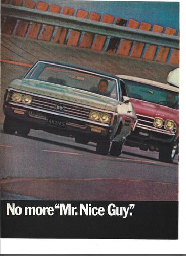 1969 6 pg Chevrolet Impala SS, Camaro Z-28, Chevelle SS, Corvette, Nova Print Ad