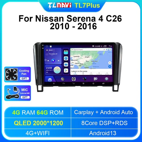 Android Auto Carplay Head Unit For Nissan Serena 4 C26 2010-16 Car Radio Stereo - Picture 31 of 32
