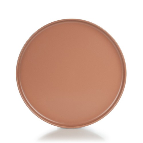 Everything Kitchens Modern Flat 11" Dinner Plates (Set of 4) | Terracotta - Picture 5 of 5