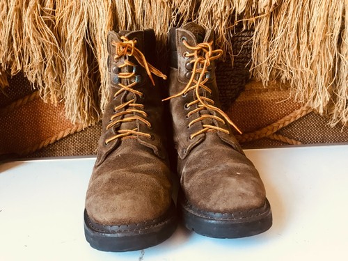 Wrangler Work Wear Mens Brown Leather Suede Boot sz 10  49621 - Picture 3 of 8