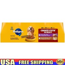 Wet Dog Food Choice Cuts In Gravy Prime Rib Chicken Rice 12 Pack 13.2 Oz Cans US 2.28 per gallon