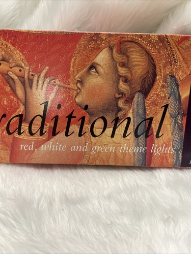 GKI TRADITIONAL LIGHTS RED GREEN WHITE 50 LIGHTS 33 FEET INDOOR /OUTDOOR NEW - Picture 3 of 5