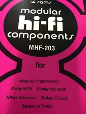 MHF-203  HI-FI SAMS MANUAL AIWA CRAIG FISHER NIKKO ONKYO SANYO NOS