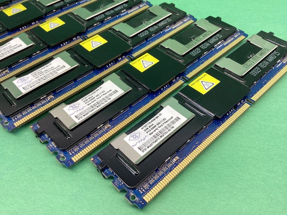 Lote de 8 (2 GB x 8) memoria de servidor Nanya 2 GB 2Rx4 PC2-5300F-555-11 E2 *PROBADA* Foto 2 de 2