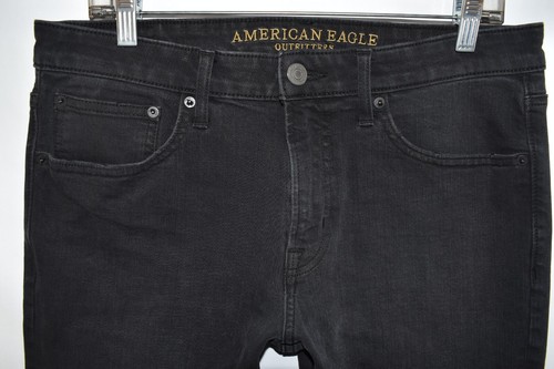American Eagle Slim Taper Extreme Flex 4 Jeans Mens Size 32x34 Black Meas. 33x34 - Picture 5 of 11