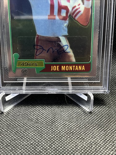Joe Montana Signed 2010 Topps Chrome #216 RC Beckett BAS Sticker Auto - Picture 2 of 3