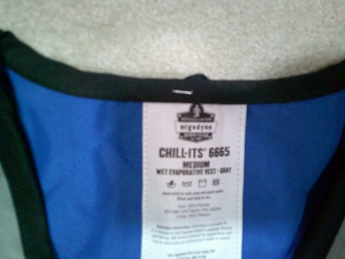 NWOT Tenacious Ergodyne Cooling Vest Medium Gray Work Gear Chill-ITS 665 - Picture 4 of 7