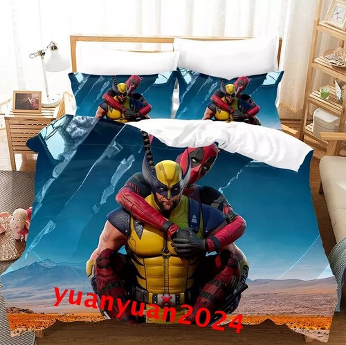 Marvel Deadpool & Wolverine Duvet Cover Pillowcase Single Double Bedding Set UK - Picture 35 of 40