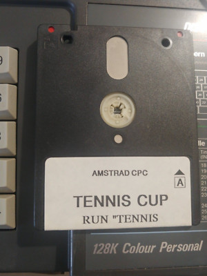 Tennis Cup (Loriciel 1990) Amstrad CPC Disc working classic 8-bit
