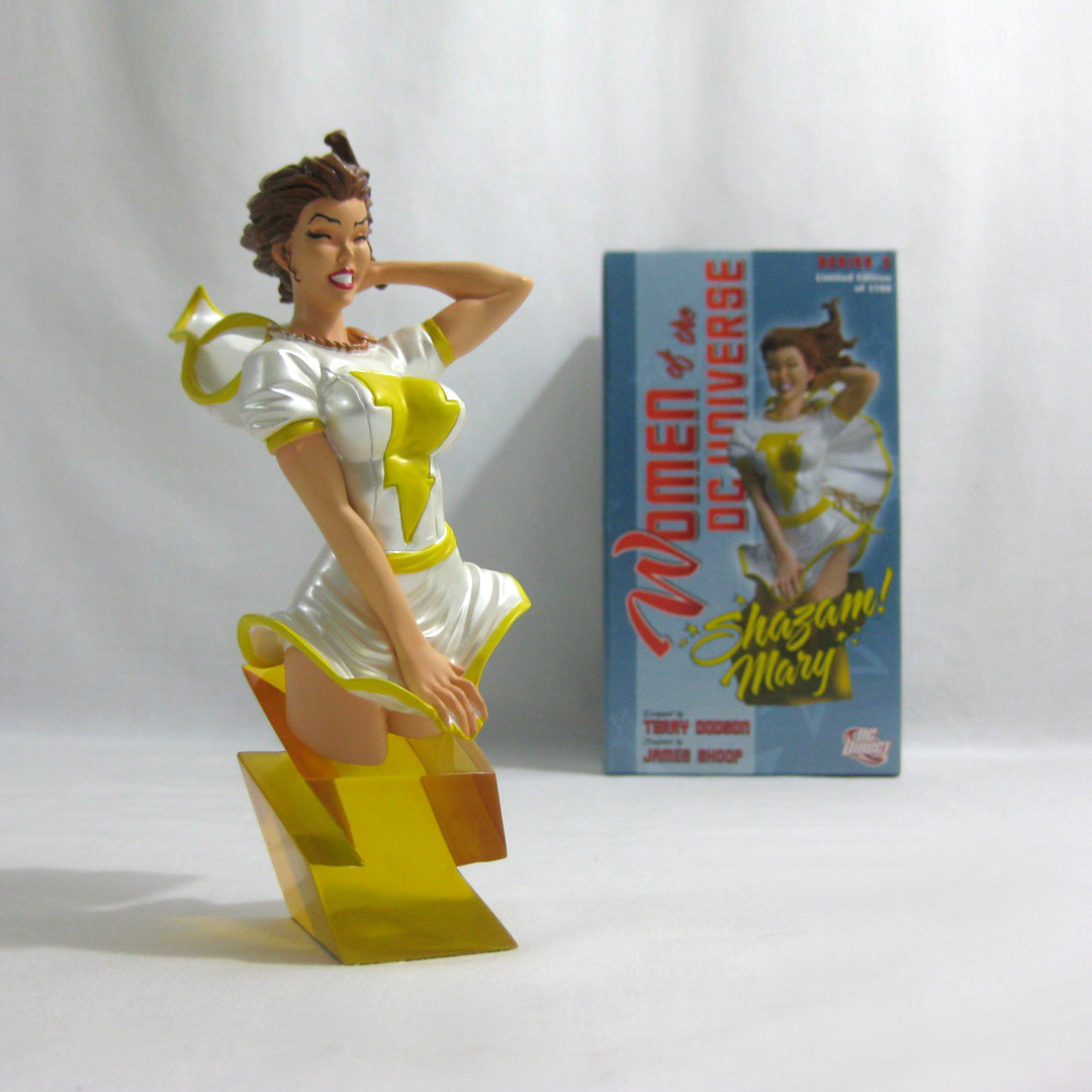 2009 DC Direct ✧ SHAZAM Mary ✧ le donne dell'Universo DC autobusto 2009 DC Direct ✧ SHAZAM Mary ✧ le donne dell'Universo DC autobusto