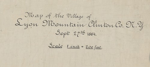 1884 Map of Lyon Mountain Clinton Co New York - Picture 2 of 3