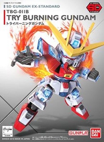SD Gundam EX Standard Gundam Build Fighters Try Triburning Gundam Color-coded - Picture 8 of 8