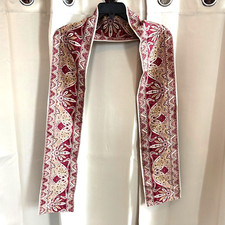 Talbots Boho Scarf Silk Wool Floral Rectangle Indie Festival Elegant Y2K 17982x