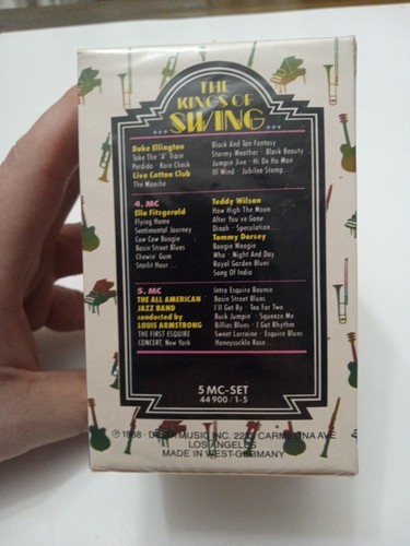 The Kings Of Swing Historic Recording Cassette Tapes Set Volumes 1-5 NEW 1988 - Picture 2 of 6