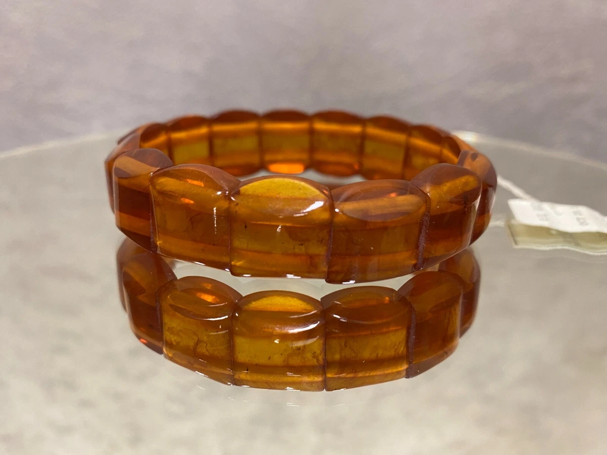 Vintage Amber Bracelet Antique Kaliningrad Amber Combine USSR
