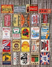 23 Vintage Garage Vinyl Stickers   1:24 Scale...