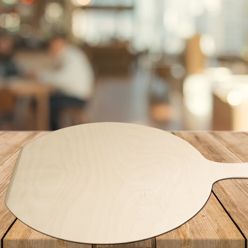 Lupia Pala Per Pizza In Legno Di Betulla Con Manico 35x46 Cm - Foto 4 di 5