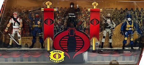 G.I. JOE 5 PACK FIGURES 25th ANNIVERSARY 2007 COBRA LEGIONS ENEMY SET BOX - Bild 1 von 7