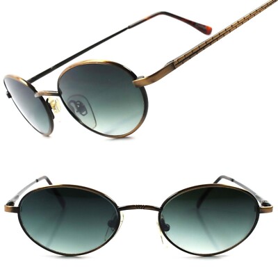 Classic Indie Deadstock Bronze Mens Womens True Vintage Round Oval Sunglasses