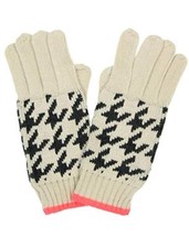 Codello 32098603 Poetry Grunge Knit Gloves Beige 25 New