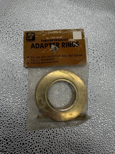 ILCO Unican Corp Tubular Deadlock Adapter Rings 772A-03-91 NOS - Picture 4 of 4