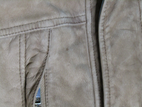 The Territory Ahead Beige Buckskin Leather Rancher Hunting Lined Jacket Size XL - Picture 15 of 16