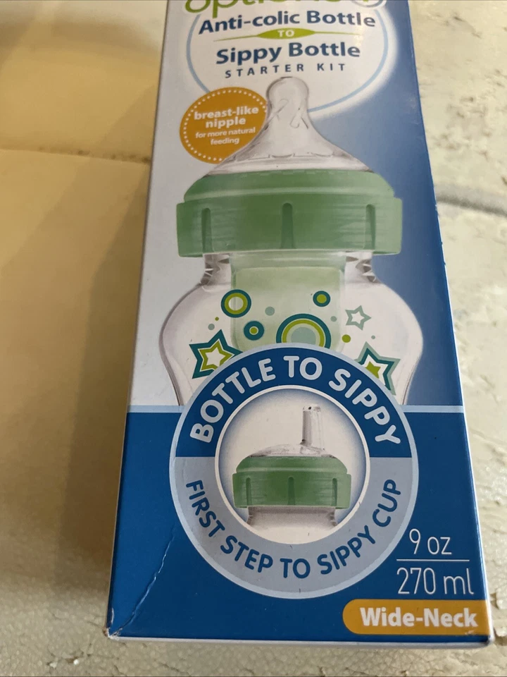 Dr. Brown's Anti-Colic Transition Bottle 9 oz Wide Neck Sippy Bottle - Image 2 of 4