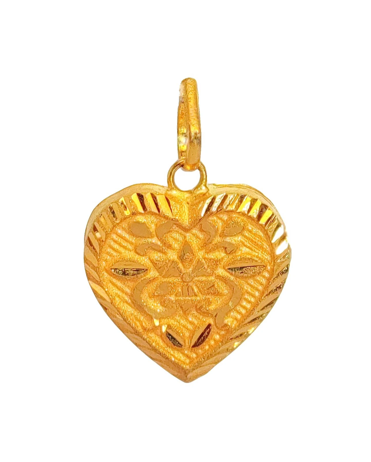 Pendentif femme Supreme 22K/18K véritable certifié or jaune fin