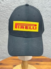 Pirelli Cap Retro Racing Team Big Logo Embroidered Strapback Adjustable